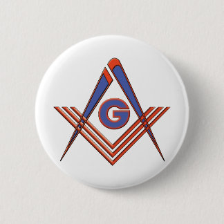 Chapa Redonda De 5 Cm Símbolo del Freemason