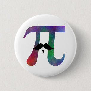 Chapa Redonda De 5 Cm Símbolo divertido de Pi