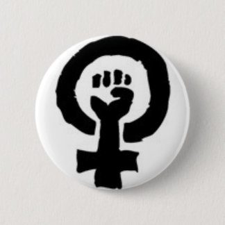 Chapa Redonda De 5 Cm Símbolo feminista