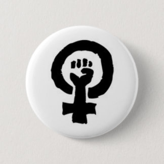 Chapa Redonda De 5 Cm Símbolo feminista