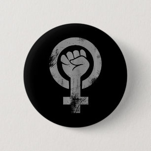Chapa Redonda De 5 Cm Símbolo feminista feminista resiste feminismo