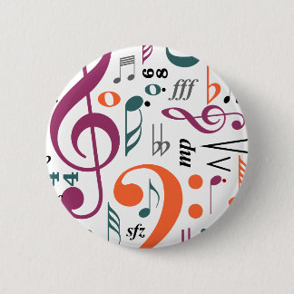 Chapa Redonda De 5 Cm Símbolos de la música