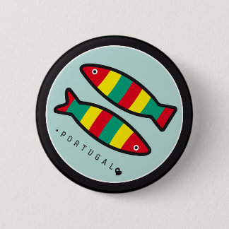 Chapa Redonda De 5 Cm Símbolos de Portugal - sardinas