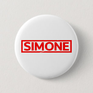 Chapa Redonda De 5 Cm Simone Stamp
