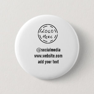 Chapa Redonda De 5 Cm simple mínimo personalizado acuarela añadir sitio 