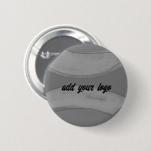 Chapa Redonda De 5 Cm simple personalizado BLACK mandala monograma añada