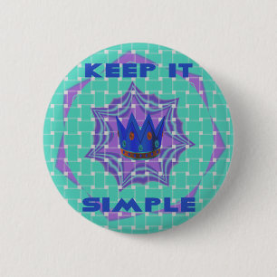 Chapa Redonda De 5 Cm Simple Royal