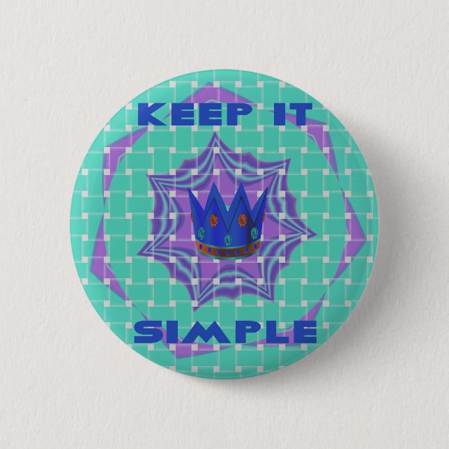 Chapa Redonda De 5 Cm Simple Royal (Anverso)