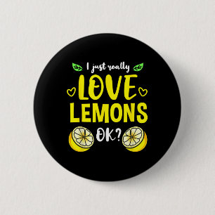Chapa Redonda De 5 Cm Simplemente Me Encantan Los Limones Ok