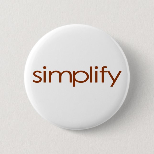 Chapa Redonda De 5 Cm Simplifique (Anverso)