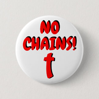 Chapa Redonda De 5 Cm ¡Sin chaquetas! con cruz