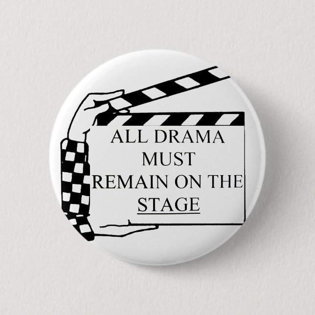 Chapa Redonda De 5 Cm Sin drama_ (Anverso)