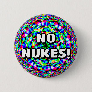 Chapa Redonda De 5 Cm ¡SIN NUKES! ( puede cambiar las palabras )