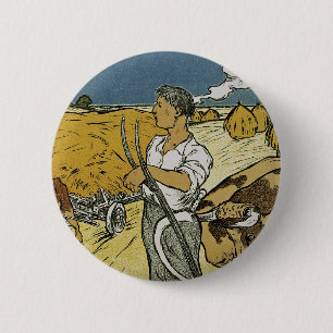 Chapa Redonda De 5 Cm Sindicato Central de Agricultura de Francia