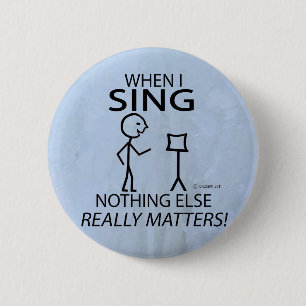 Chapa Redonda De 5 Cm Sing Nothing Else Matters