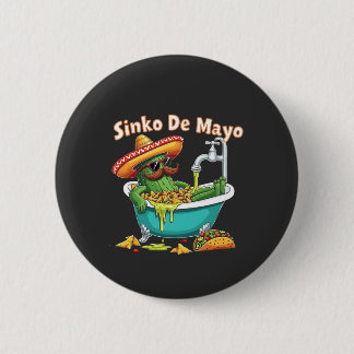 Chapa Redonda De 5 Cm Sinko de Mayo"Funny Cinco de Mayo Cactus