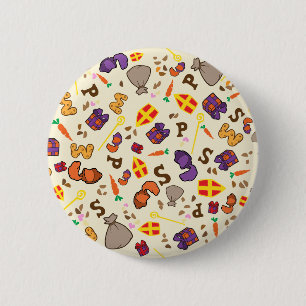 Chapa Redonda De 5 Cm Sinterklaas Feest
