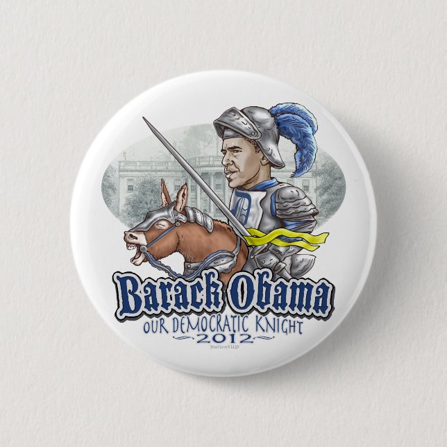 Chapa Redonda De 5 Cm Sir Barack Obama (Anverso)