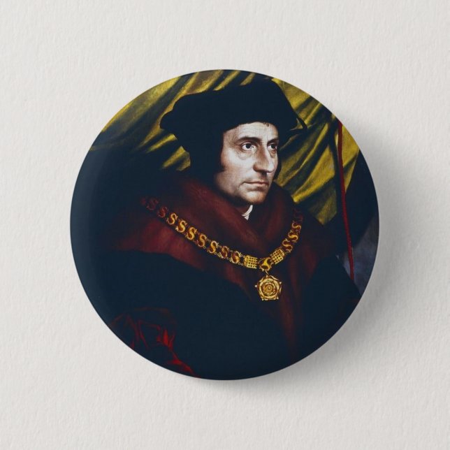 Chapa Redonda De 5 Cm Sir Thomas More (Anverso)