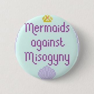 Chapa Redonda De 5 Cm Sirenas contra Misandry