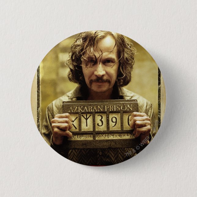 Chapa Redonda De 5 Cm Sirius Black Wanted Poster (Anverso)