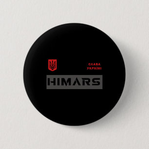 Chapa Redonda De 5 Cm Sistema Himars Militar Ejército Gloria a Ucrania