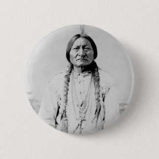 Chapa Redonda De 5 Cm Sitting Bull