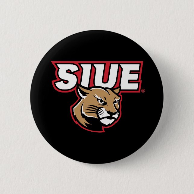 Chapa Redonda De 5 Cm SIUE Cougars (Anverso)