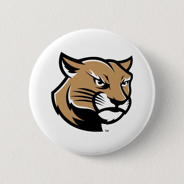 Chapa Redonda De 5 Cm SIUE Cougars (Anverso)
