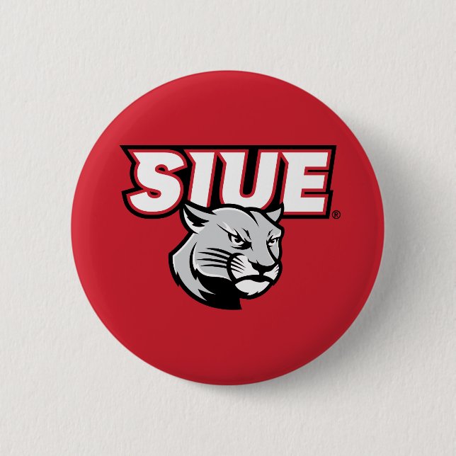 Chapa Redonda De 5 Cm SIUE Cougars (Anverso)
