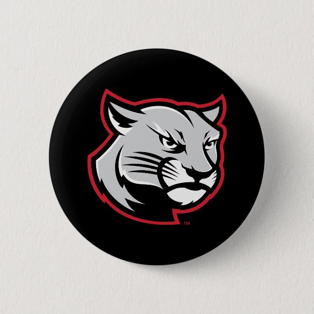 Chapa Redonda De 5 Cm SIUE Cougars (Anverso)