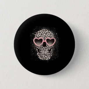 Chapa Redonda De 5 Cm Skeleton Guay Skeleton Cheetah de mujeres leopard