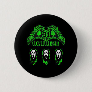 Chapa Redonda De 5 Cm Skeleton Hands Classic Design