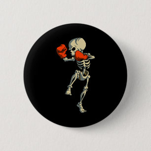 Chapa Redonda De 5 Cm Skeleton Muay Thai Kick Boxing Mma Funny Karate Ha