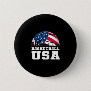 Chapa Redonda De 5 Cm Sketll Usa Apoya El Equipo Bandera De Usa Sueño 
