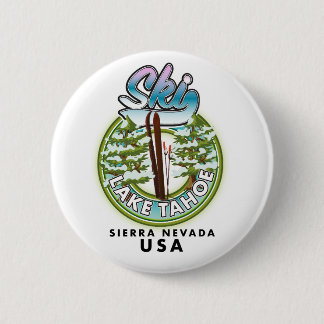 Chapa Redonda De 5 Cm Ski Lake Tahoe Sierra Nevada USA