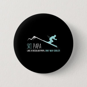 Chapa Redonda De 5 Cm Ski Papa