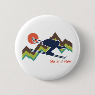 Chapa Redonda De 5 Cm Ski St. Anton