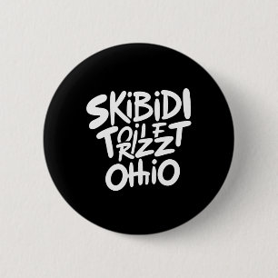 Chapa Redonda De 5 Cm Skibidi Toilet Rizz Ohio Funny Meme Retro Vintage
