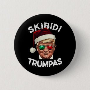 Chapa Redonda De 5 Cm Skibidi Trumpmas Rizzmas Divertida Juventud Modern