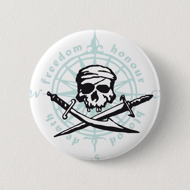 Chapa Redonda De 5 Cm skull (Anverso)