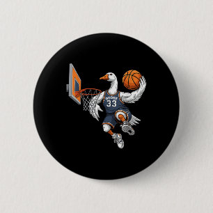 Chapa Redonda De 5 Cm Slam Dunk, jugador de baloncesto de Goose, amante