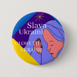 Chapa Redonda De 5 Cm Slava Ukraini