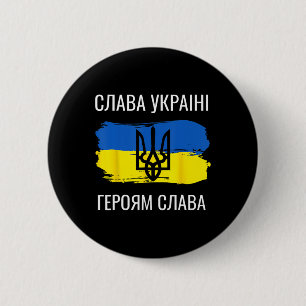 Chapa Redonda De 5 Cm Slava Ukraini Heroiam Slava Camiseta Gloria De Ucr