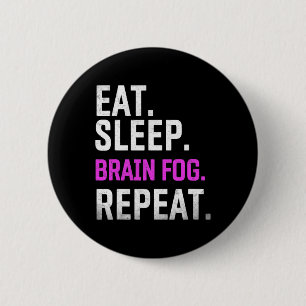 Chapa Redonda De 5 Cm Sleep Niebla del cerebro Repetir Fibromialgia Conc