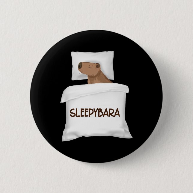 Chapa Redonda De 5 Cm Sleepyba de pajamas (Anverso)