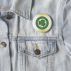 Chapa Redonda De 5 Cm SlipperyJoe celebra el Día de San Patricio Iris