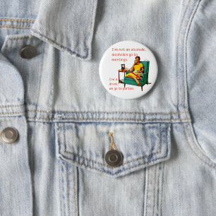 Chapa Redonda De 5 Cm SlipperyJoe socializando a la mujer de la cosecha 