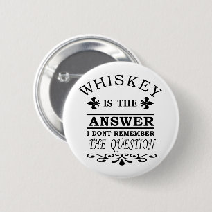 Chapa Redonda De 5 Cm slogan de whisky divertido