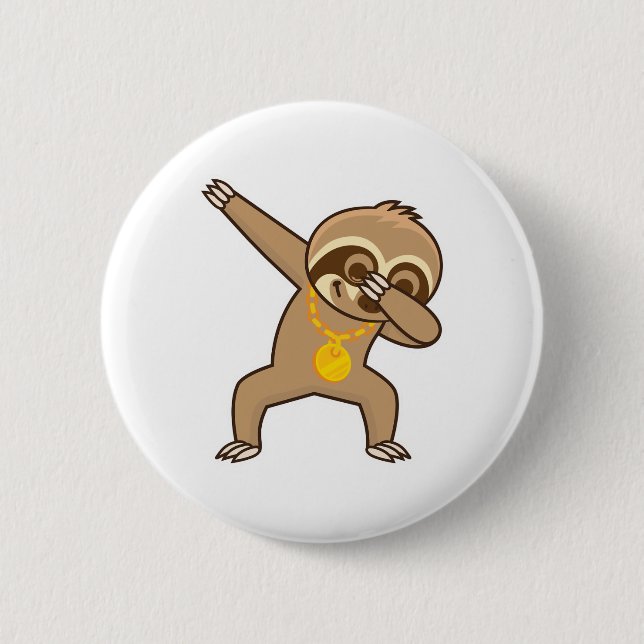 Chapa Redonda De 5 Cm Slothab (Anverso)